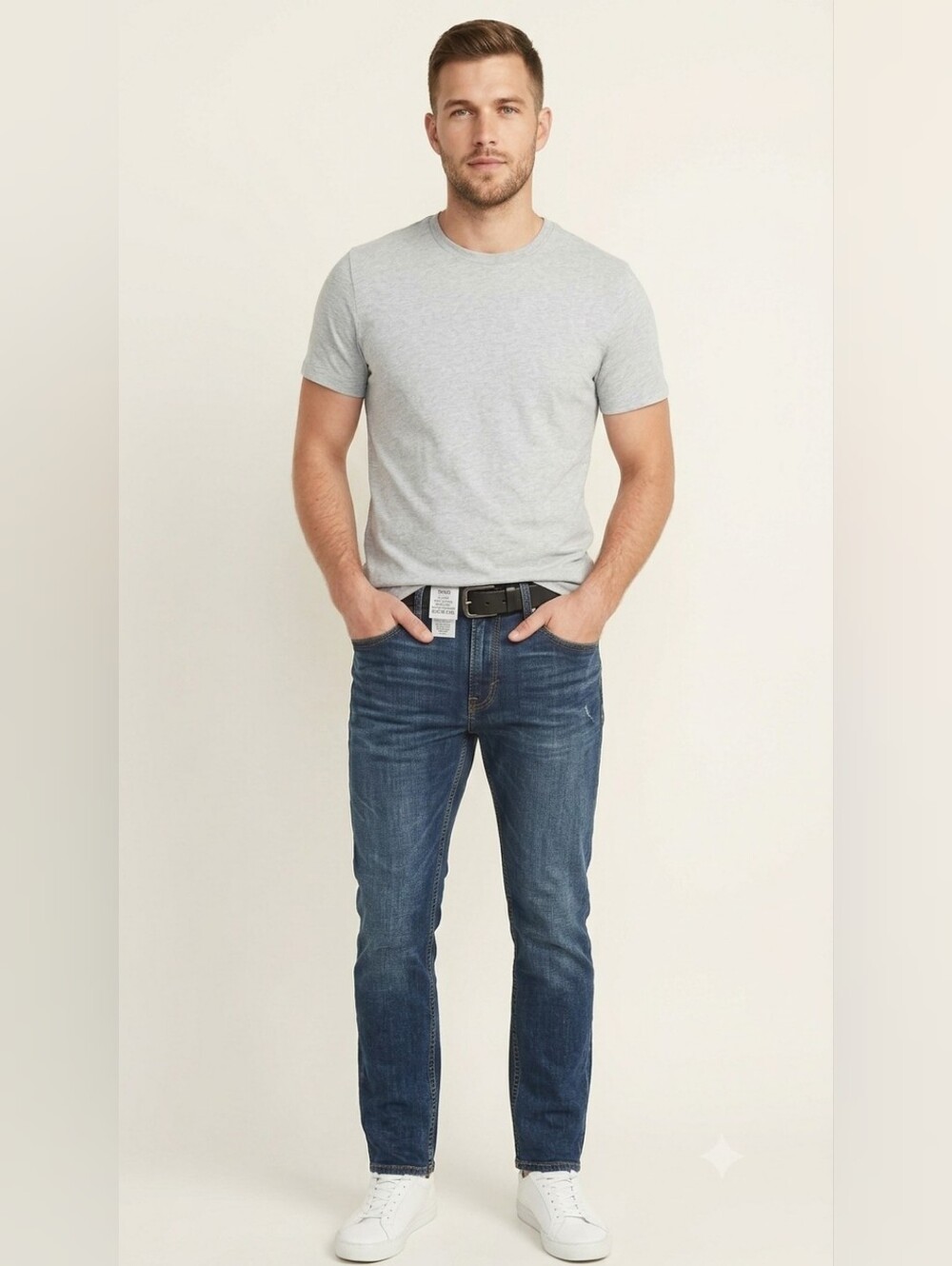 Old Navy Mens Slim Fit Jeans 34x32 FLX Cool Dark Wash Stretch Denim 135276-01
